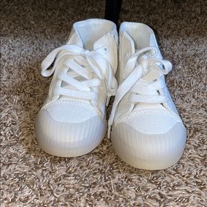 Cotton hightop sneakers